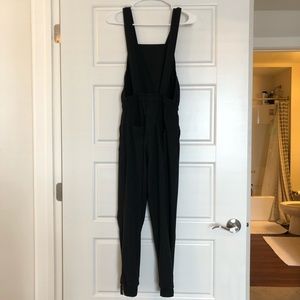 Albion Classic Overall Jumpsuit- BLACK- XXS